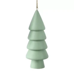 KAEMINGK Addobbi Natalizi-Abete da appendere in legno (H15 cm) Armonia Menta bianca
