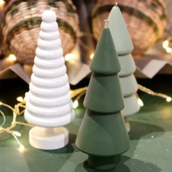 KAEMINGK Addobbi Natalizi-Abete da appendere in legno (H15 cm) Armonia Menta bianca