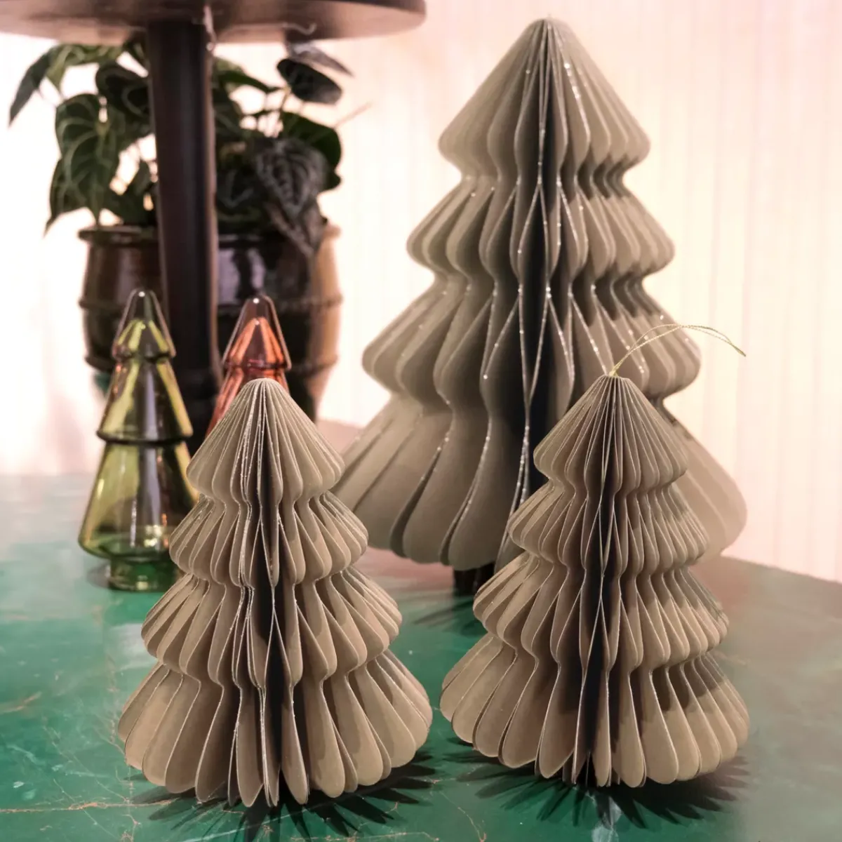 KAEMINGK Decorazioni E Oggetti Natalizi-Abete di carta da appendere (H40 cm) Chiusura Magnetica