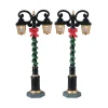LEMAX Villagio Di Natale Lemax-Accessori Set di 2 lampioni