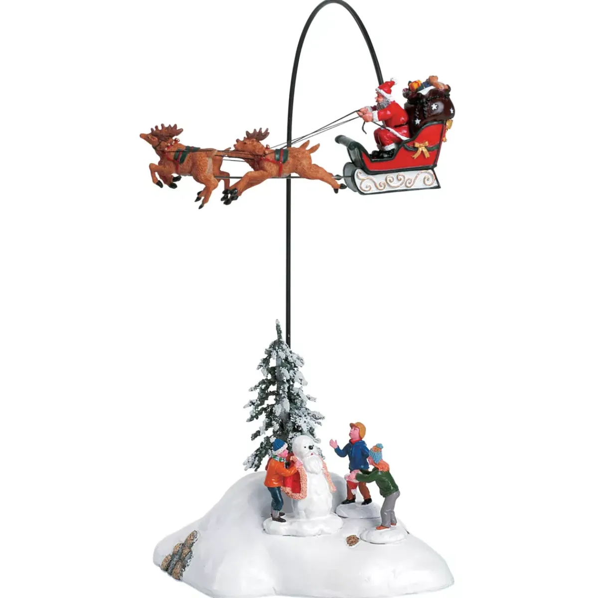 LEMAX Villagio Di Natale Lemax-Accessorio animato (H32 cm) Babbo Natale arriva stasera