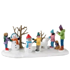LEMAX Villagio Di Natale Lemax-Accessorio (H7,4 cm) Gli Amici dei Pupazzi di neve