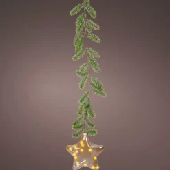 KAEMINGK Decorazioni E Oggetti Natalizi|Oggetti Decorativi E Illuminati-Addobbo natalizio luminoso da appendere con pile 15 LED (H20 cm) Stella