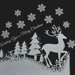 CHRISTMAS DREAM Decorazioni E Oggetti Natalizi-Adesivi di Natale per finestra Paesaggio Merry Christmas