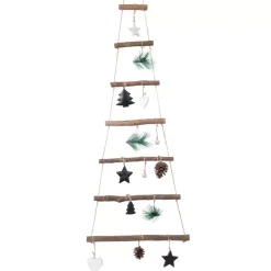 KAEMINGK Decorazioni E Oggetti Natalizi-Alberello da appendere in legno decorato