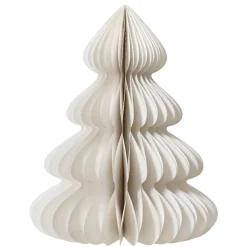 KAEMINGK Decorazioni E Oggetti Natalizi-Albero di carta da posizionare (H90 cm) Chiusura Magnetica Bianca