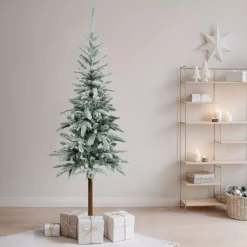 EMINZA Albero Di Natale Artificiale|Alberi Di Natale Grande Dimensione-Albero di Natale artificiale (H240 cm) Glockner Verde innevato