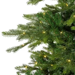 EMINZA Albero Di Natale Artificiale|Alberi Di Natale Grande Dimensione-Albero di Natale artificiale luminoso 700 LED H240 cm Glorious Verde abete