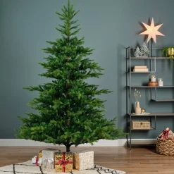 EMINZA Albero Di Natale Artificiale|Alberi Di Natale Grande Dimensione-Albero di Natale artificiale (240 cm) Glorious Verde abete