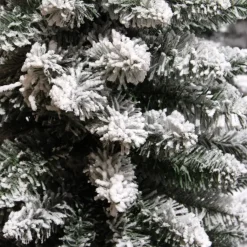 EMINZA Albero Di Natale Artificiale-Albero di Natale artificiale Narrow Alt. 150 cm Verde innevato