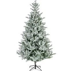 EMINZA Albero Di Natale Artificiale-Albero di Natale artificiale Allix Alt. 180 cm Verde innevato
