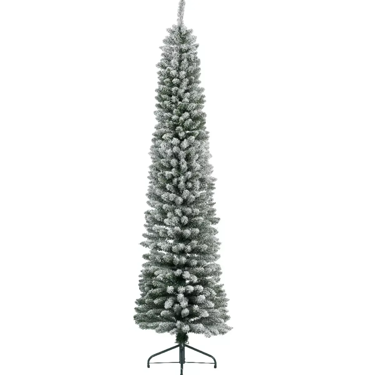 EMINZA Albero Di Natale Artificiale|Alberi Di Natale Grande Dimensione-Albero di Natale artificiale Narrow Alt. 120 cm Verde innevato