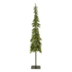 EMINZA Albero Di Natale Artificiale|Alberi Di Natale Grande Dimensione-Albero di Natale artificiale luminoso 250 LED H240 cm Sierra Verde abete