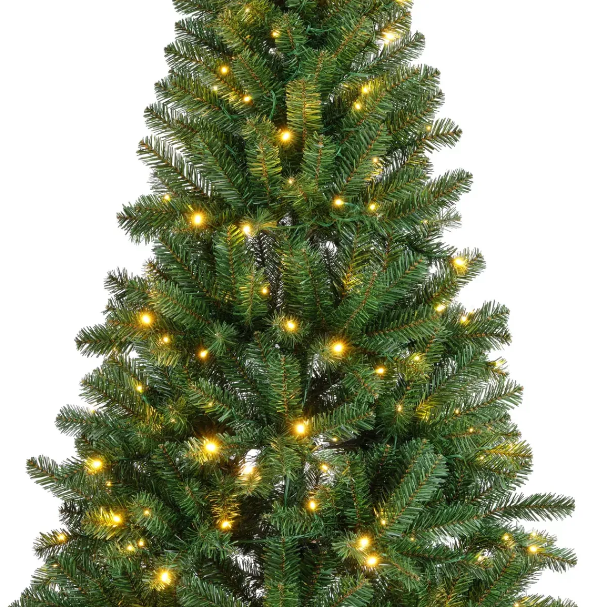 EMINZA Albero Di Natale Artificiale-Albero di Natale artificiale luminoso 260 LED H180 cm King Verde abete