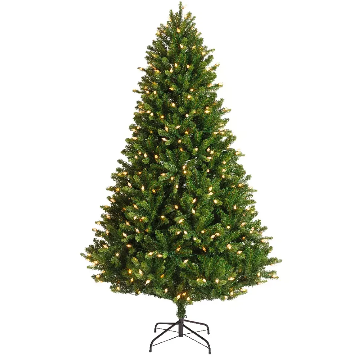 EMINZA Albero Di Natale Artificiale|Alberi Di Natale Grande Dimensione-Albero di Natale artificiale luminoso 520 LED (H240 cm) Barrow Verde abete