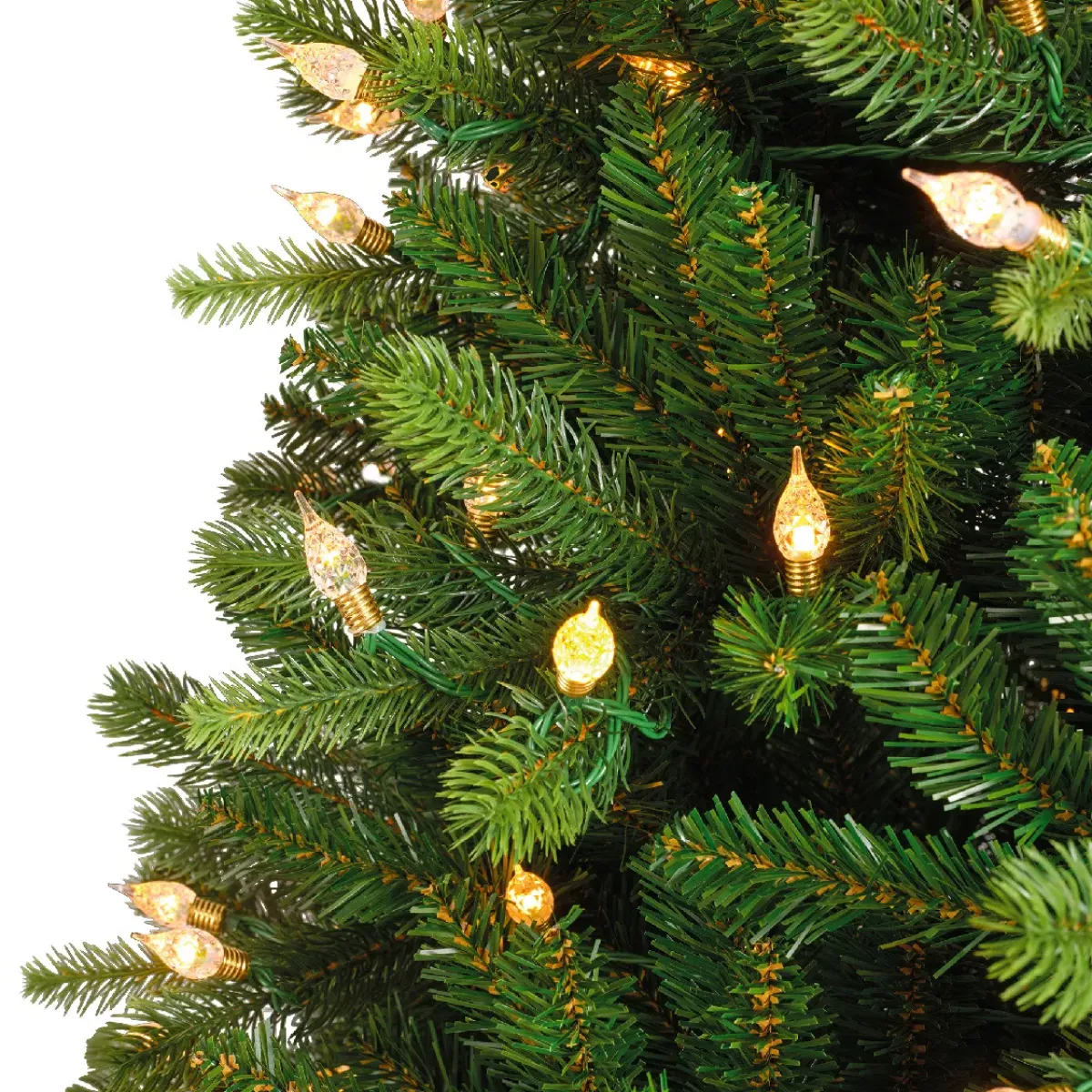 EMINZA Albero Di Natale Artificiale|Alberi Di Natale Grande Dimensione-Albero di Natale artificiale luminoso 520 LED (H240 cm) Barrow Verde abete