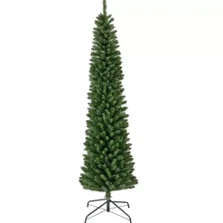 EMINZA Albero Di Natale Artificiale|Alberi Di Natale Grande Dimensione-Albero di Natale artificiale Narrow Alt. 240 cm Verde abete