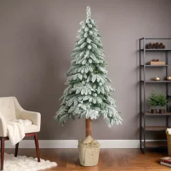 KAEMINGK Albero Di Natale Artificiale-Albero di Natale artificiale H180 cm Tora Verde innevato