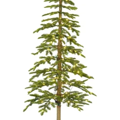 EMINZA Albero Di Natale Artificiale|Alberi Di Natale Grande Dimensione-Albero di Natale artificiale luminoso 200 LED H210 cm Sierra Verde abete