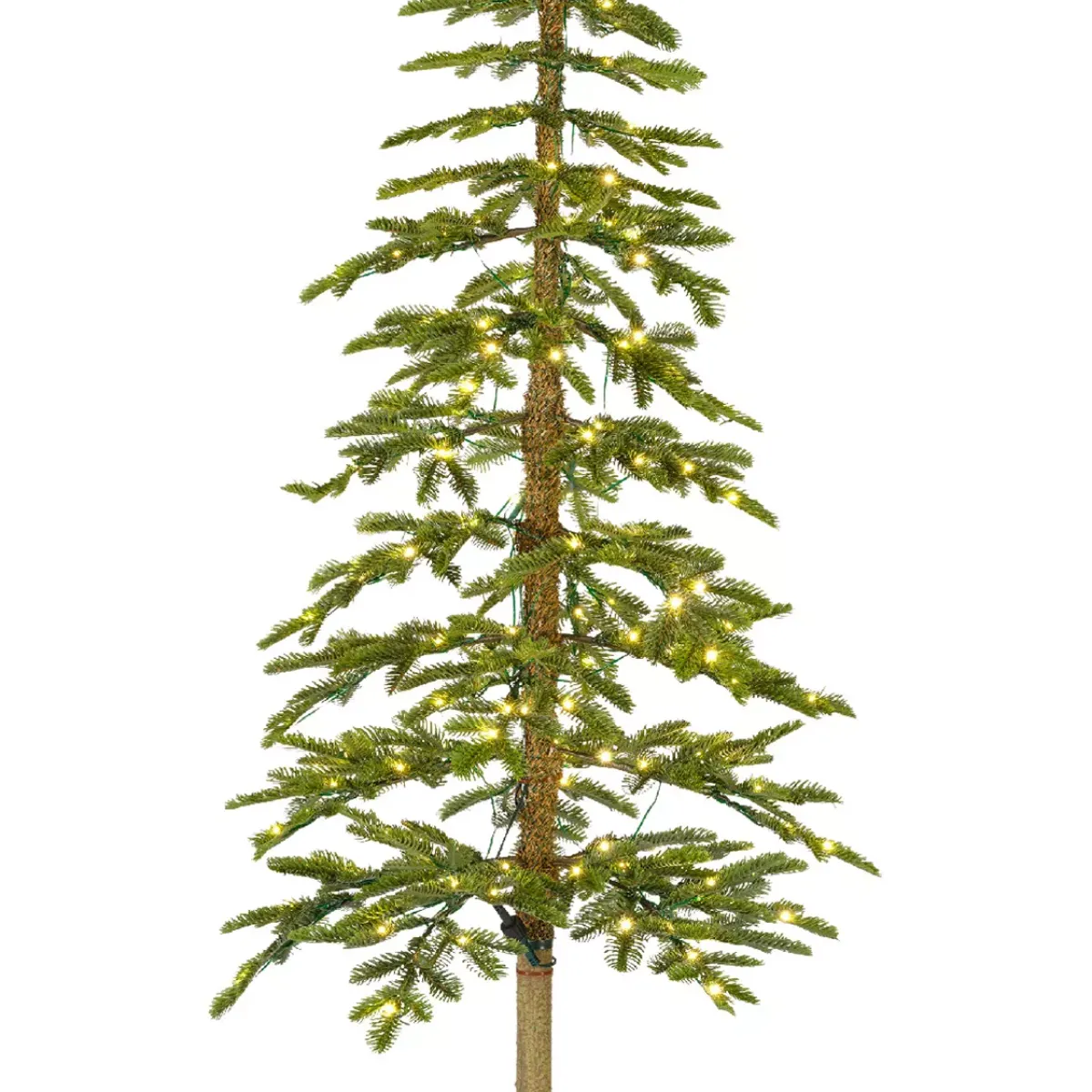 EMINZA Albero Di Natale Artificiale|Alberi Di Natale Grande Dimensione-Albero di Natale artificiale luminoso 200 LED H210 cm Sierra Verde abete