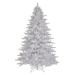 EMINZA Albero Di Natale Artificiale|Alberi Di Natale Grande Dimensione-Albero di Natale artificiale H210 cm Odense Bianco iridescente e glitterato