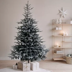 EMINZA Albero Di Natale Artificiale|Alberi Di Natale Grande Dimensione-Albero di Natale artificiale Glorious Alt. 240 cm Verde innevato