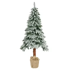 KAEMINGK Albero Di Natale Artificiale|Alberi Di Natale Grande Dimensione-Albero di Natale artificiale Tora Verde innevato H270 cm