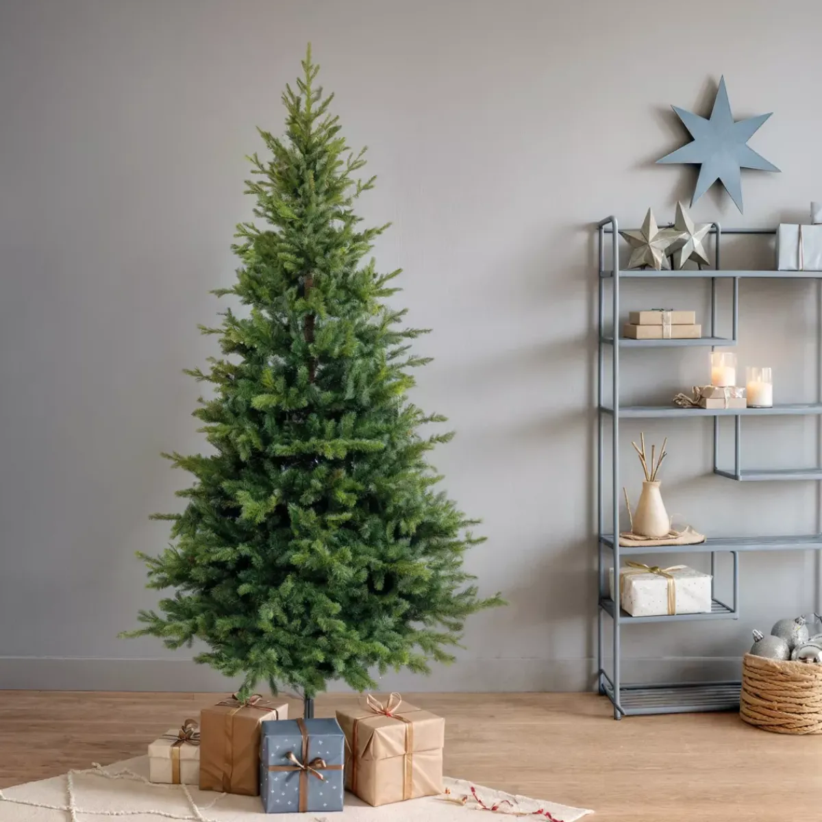 EMINZA Albero Di Natale Artificiale|Alberi Di Natale Grande Dimensione-Albero di Natale artificiale Allix Alt. 300 cm Verde abete