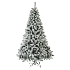 EMINZA Albero Di Natale Artificiale|Alberi Di Natale Grande Dimensione-Albero di Natale artificiale H300 cm King Verde innevato