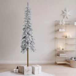 EMINZA Albero Di Natale Artificiale|Alberi Di Natale Grande Dimensione-Albero di Natale artificiale (H300 cm) Sierra Verde innevato