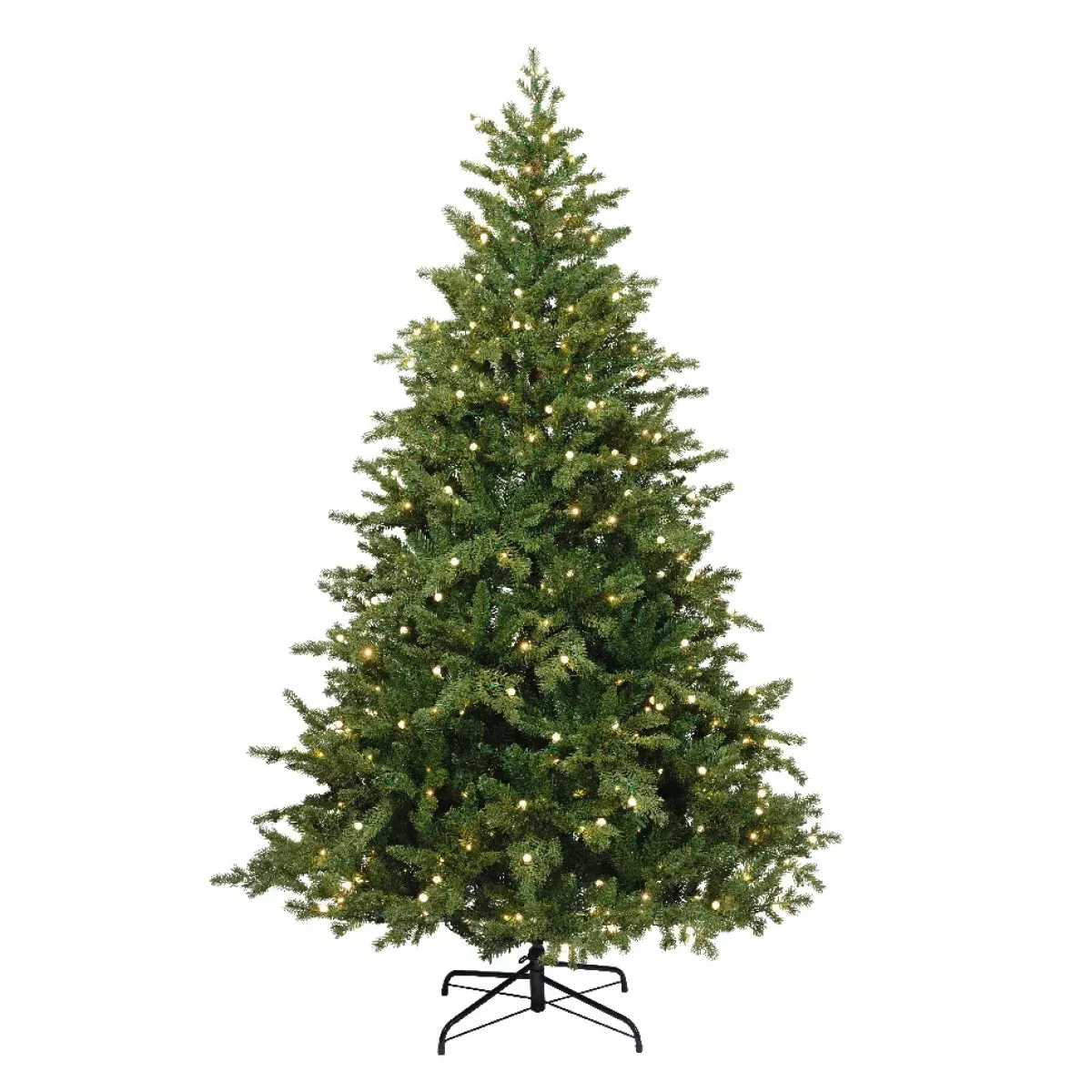 EMINZA Albero Di Natale Artificiale|Alberi Di Natale Grande Dimensione-Albero di Natale artificiale luminoso 480 LED (H210 cm) Idaho Verde abete