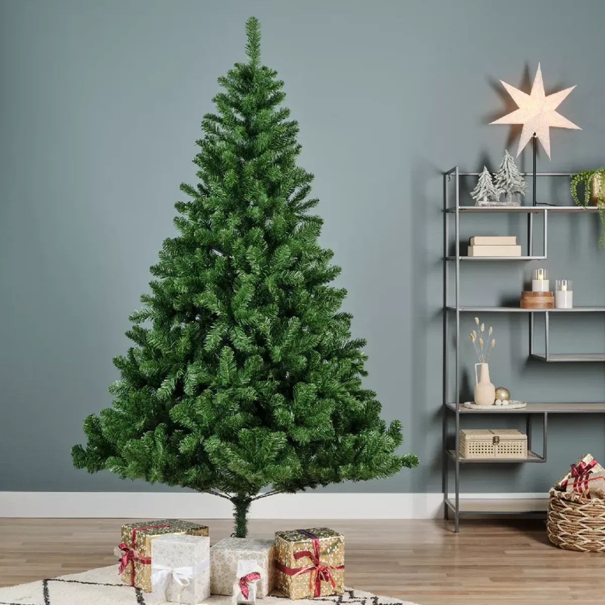 EMINZA Albero Di Natale Artificiale-Albero di Natale artificiale H180 cm Eco Tree Verde abete