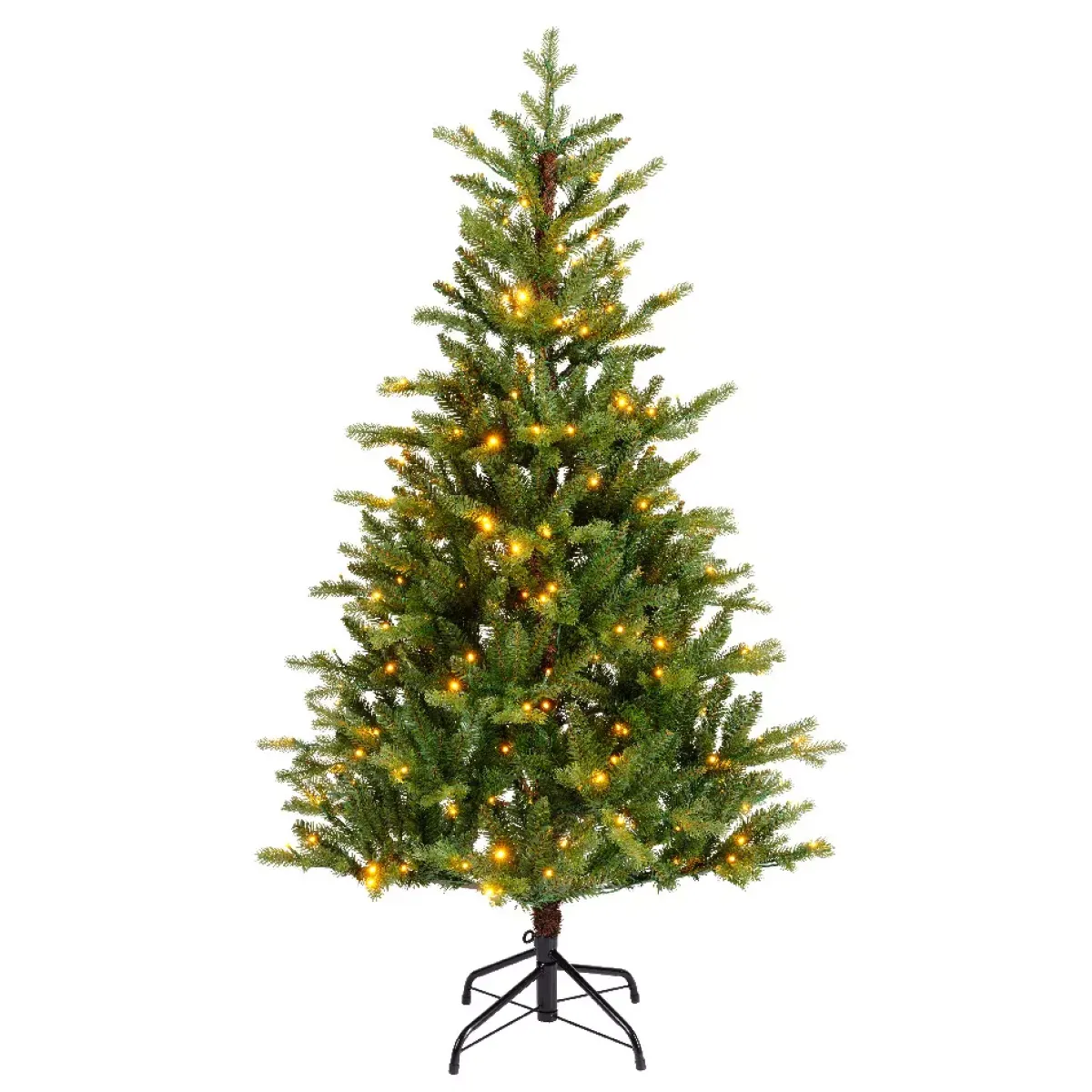 EMINZA Albero Di Natale Artificiale-Albero di Natale artificiale luminoso 320 LED (H180 cm) Allix Verde abete