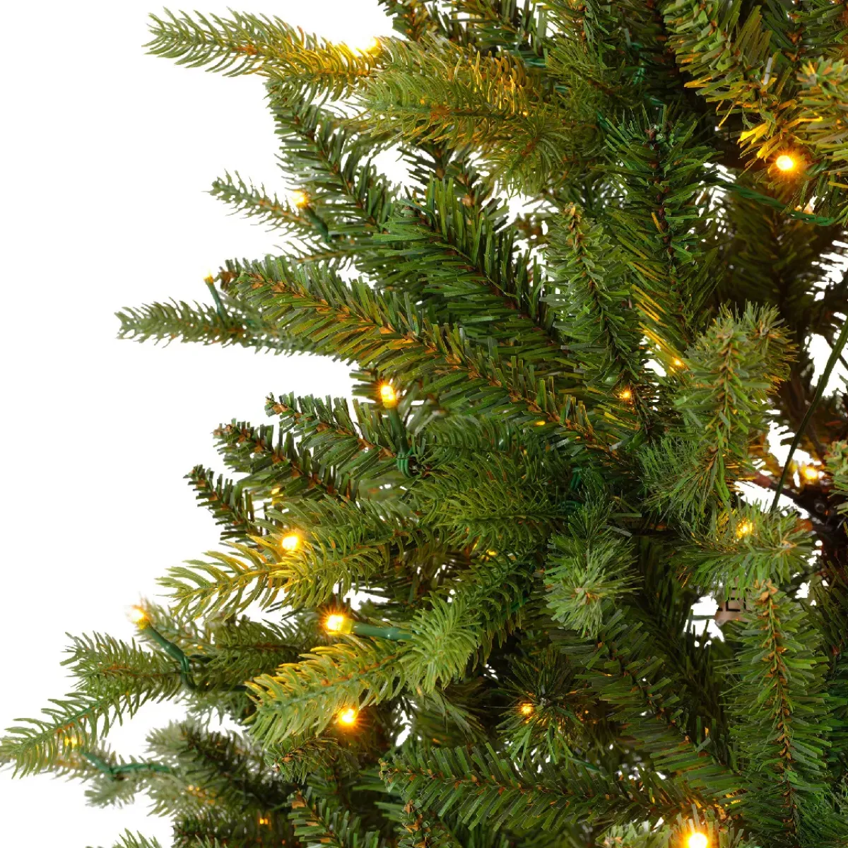 EMINZA Albero Di Natale Artificiale-Albero di Natale artificiale luminoso 320 LED (H180 cm) Allix Verde abete