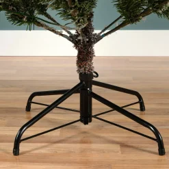 EMINZA Albero Di Natale Artificiale|Alberi Di Natale Grande Dimensione-Albero di Natale artificiale luminoso 430 LED (H210 cm) Allix Verde innevato