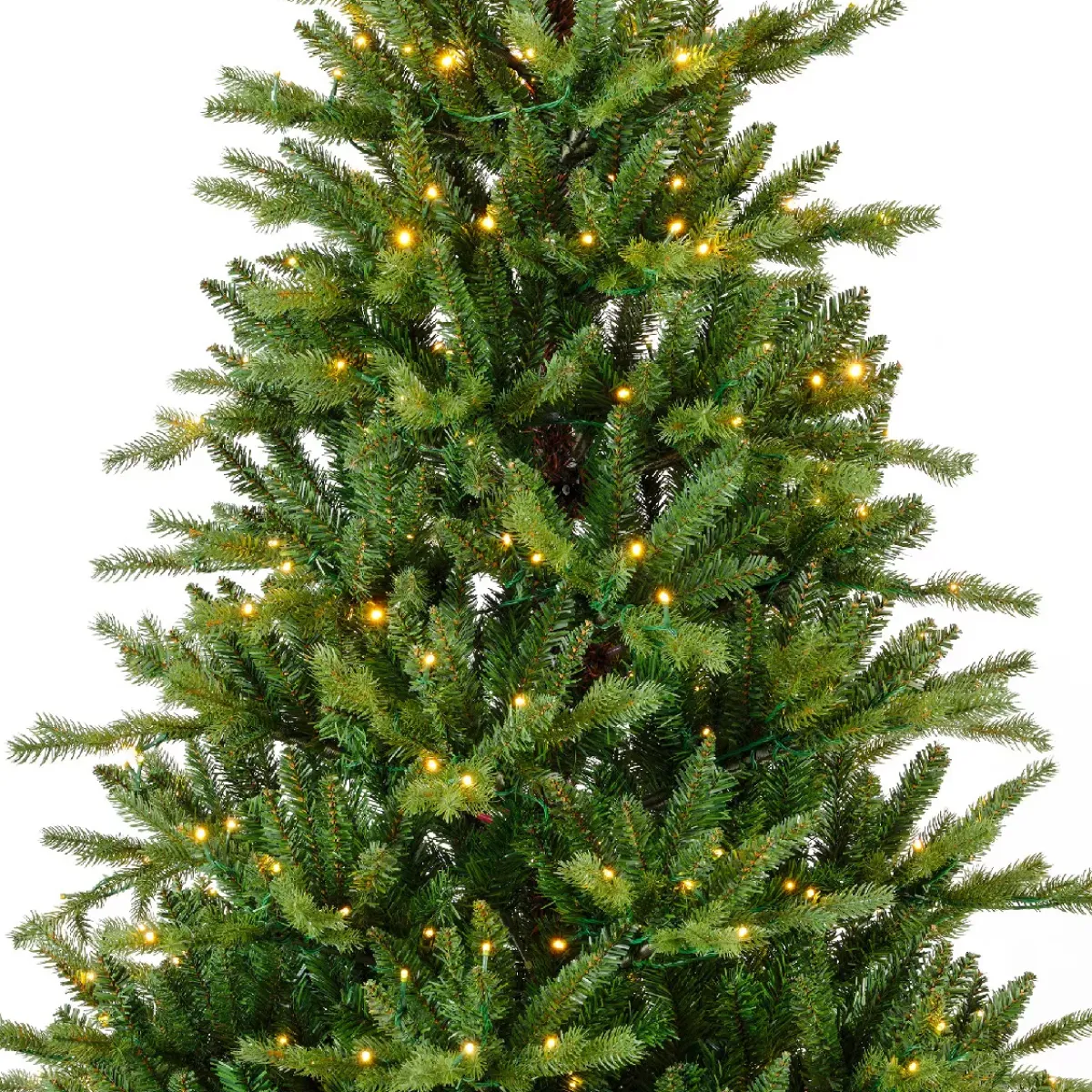 EMINZA Albero Di Natale Artificiale|Alberi Di Natale Grande Dimensione-Albero di Natale artificiale luminoso 430 LED (H210 cm) Allix Verde abete
