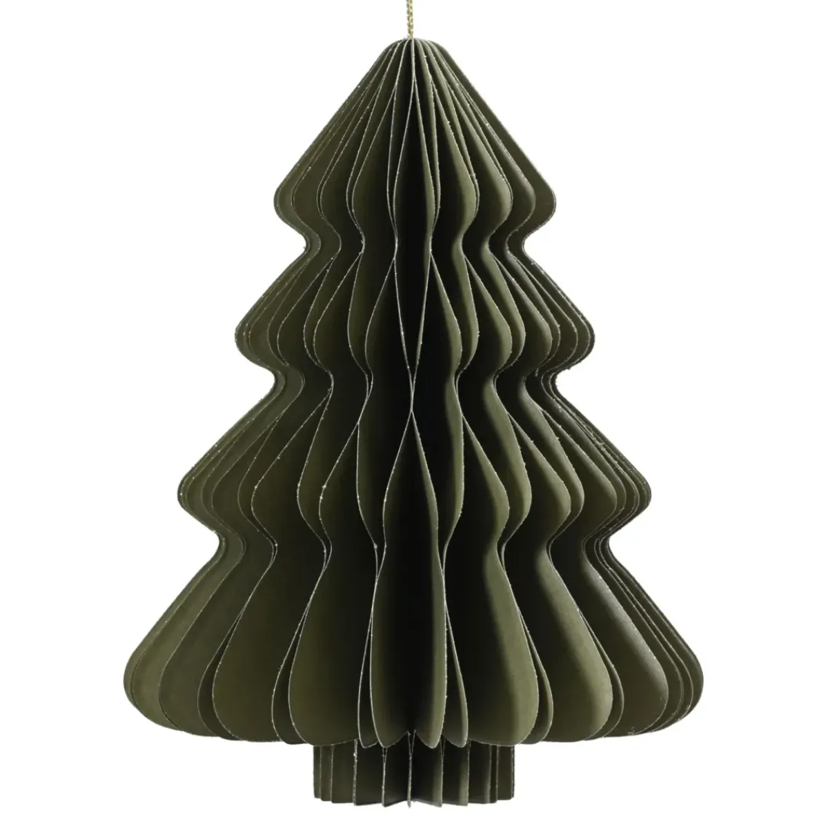 KAEMINGK Addobbi Natalizi|Decorazioni E Oggetti Natalizi-Albero di Natale di carta da appendere (H15 cm) Chiusura Magnetica Verde