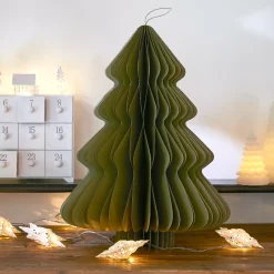 KAEMINGK Decorazioni E Oggetti Natalizi-Albero di Natale di carta da appendere (H40 cm) Chiusura Magnetica