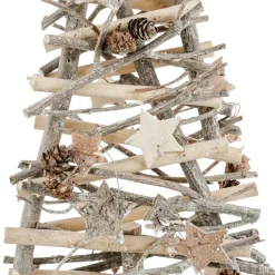 Feeric Lights & Christmas Decorazioni E Oggetti Natalizi-Albero di Natale di legno Coleen H57 cm