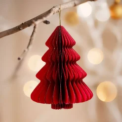 KAEMINGK Addobbi Natalizi|Decorazioni E Oggetti Natalizi-Albero di Natale in carta da appendere (H15 cm) con chiusura magnetica