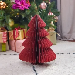 KAEMINGK Addobbi Natalizi|Decorazioni E Oggetti Natalizi-Albero di Natale in carta da appendere (H40 cm) chiusura Magnetica