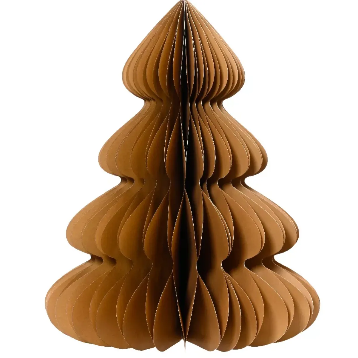 KAEMINGK Decorazioni E Oggetti Natalizi-Albero di Natale in carta da tavolo (H60 cm) Chiusura magnetica Marrone
