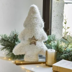 KAEMINGK Decorazioni E Oggetti Natalizi-Albero di Natale in ecopelliccia da tavolo (H38 cm) Neve Bianca