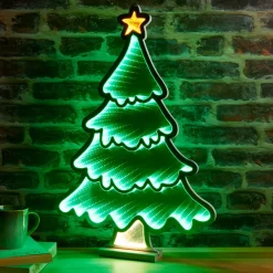 KAEMINGK Decorazioni E Oggetti Natalizi|Oggetti Decorativi E Illuminati-Albero di Natale luminoso 321 LED (H60 cm) Infinity Verde