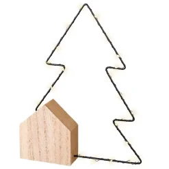 KAEMINGK Decorazioni E Oggetti Natalizi|Oggetti Decorativi E Illuminati-Albero luminoso a pile 22 LED (30 cm) Alpina