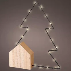 KAEMINGK Decorazioni E Oggetti Natalizi|Oggetti Decorativi E Illuminati-Albero luminoso a pile 22 LED (30 cm) Alpina