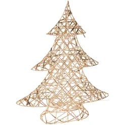 KOOPMAN Decorazioni E Oggetti Natalizi-Albero luminoso a pile 30 LED (H40 cm) Magia di Natale