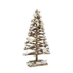 KAEMINGK Centrotavola Natalizi|Decorazioni E Oggetti Natalizi-Albero luminoso a pile 20 LED (H50 cm) Lapponia innevata caldo