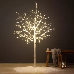 EMINZA Alberi Luminosi-Albero luminoso 600 LED (Alt 180 cm) Betulla Lucidum
