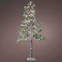 EMINZA Alberi Luminosi-Albero luminoso 72 LED (H150 cm) Abete Alpino innevato e
